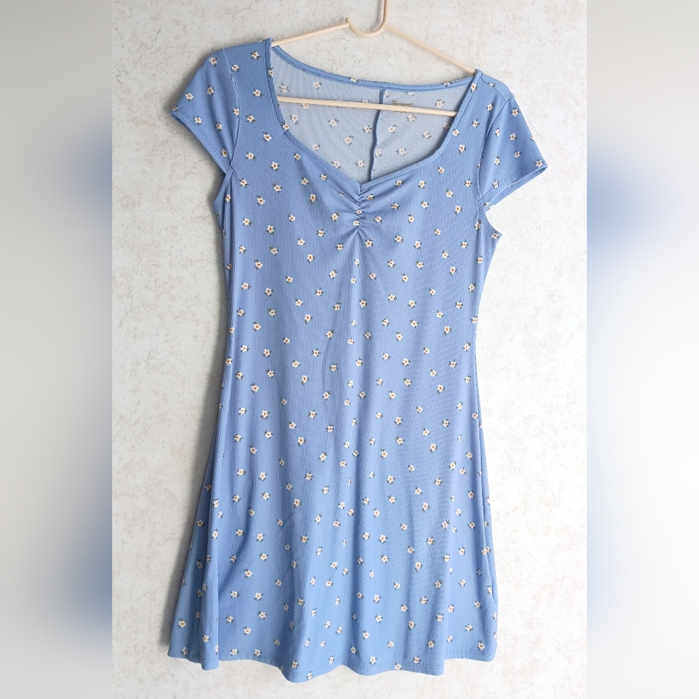 No Boundaries Light Blue Floral Sundress